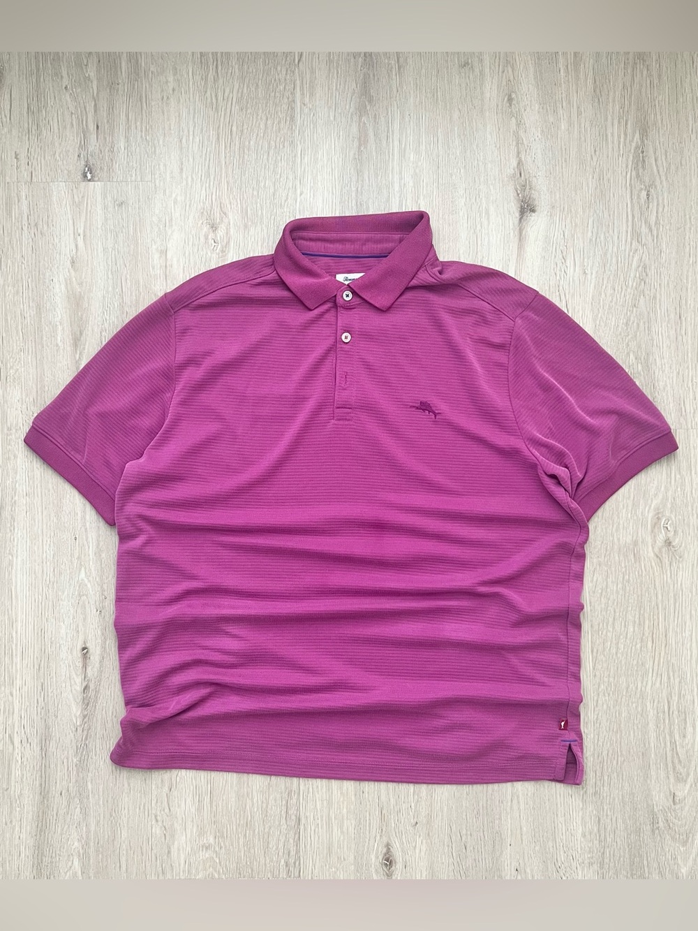 Tommy Bahama Island Zone Polo Shirt Men Large Purple Golf Resort Casual Vacation